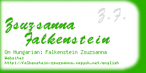 zsuzsanna falkenstein business card